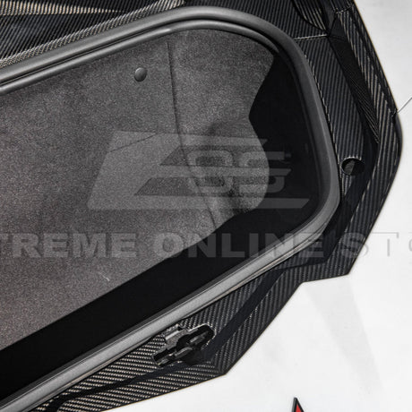 2020+ Corvette C8 DRY CARBON FIBER Front Trunk Trim Cover Kit