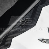 Corvette C8 DRY CARBON FIBER Front Trunk Trim Cover Kit