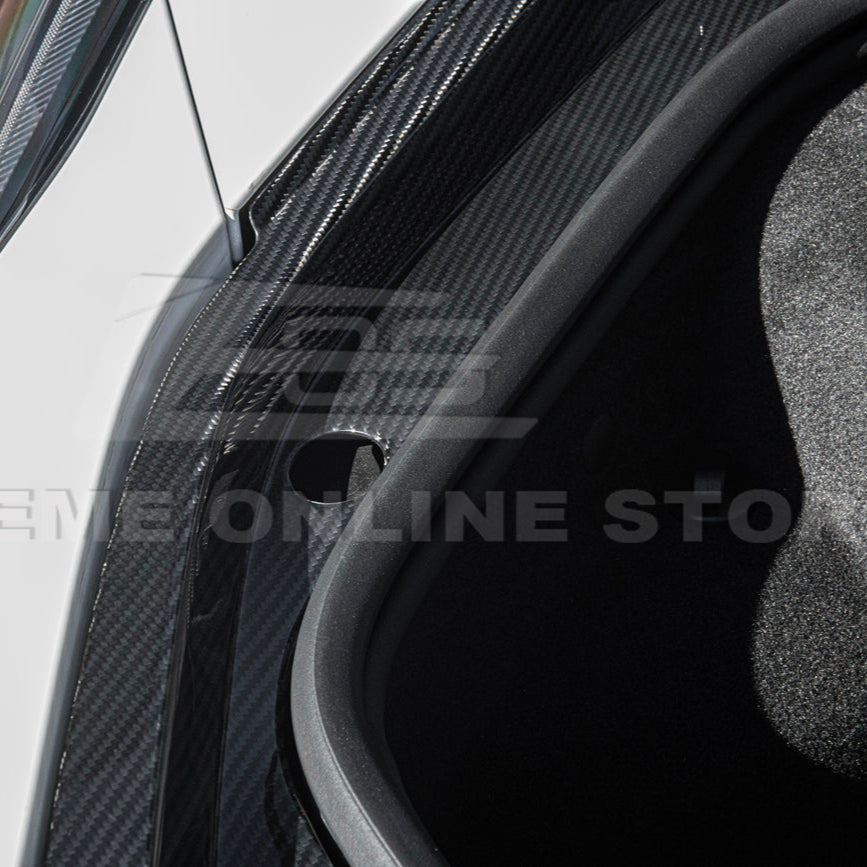 Corvette C8 DRY CARBON FIBER Front Trunk Trim Cover Kit