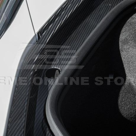 2020+ Corvette C8 DRY CARBON FIBER Front Trunk Trim Cover Kit