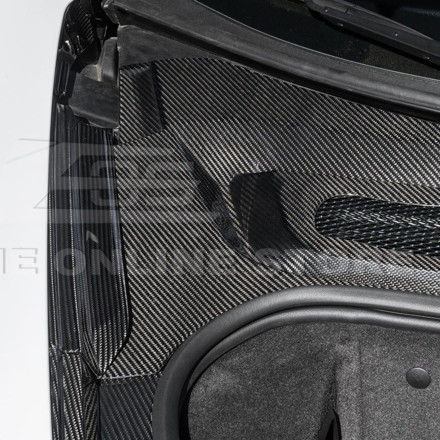Corvette C8 DRY CARBON FIBER Front Trunk Trim Cover Kit