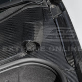 Corvette C8 DRY CARBON FIBER Front Trunk Trim Cover Kit