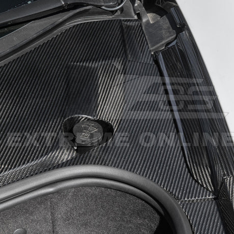2020+ Corvette C8 DRY CARBON FIBER Front Trunk Trim Cover Kit