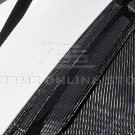 2020+ Corvette C8 DRY CARBON FIBER Front Trunk Trim Cover Kit