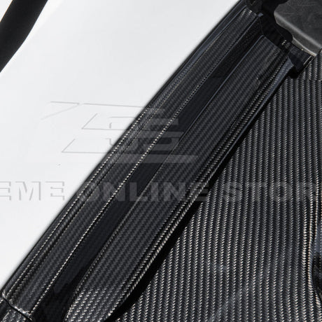 2020+ Corvette C8 DRY CARBON FIBER Front Trunk Trim Cover Kit