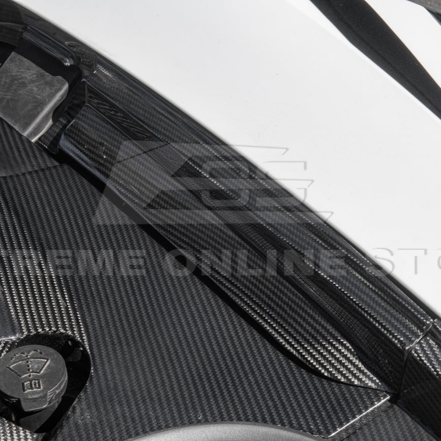 Corvette C8 DRY CARBON FIBER Front Trunk Trim Cover Kit