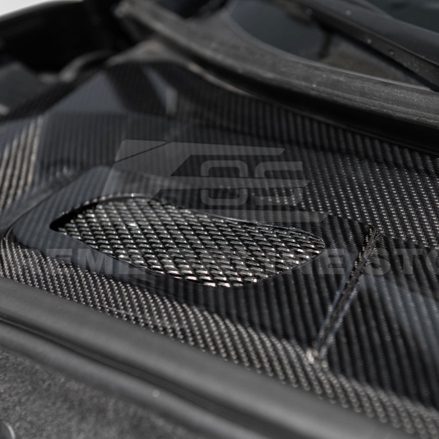 Corvette C8 DRY CARBON FIBER Front Trunk Trim Cover Kit