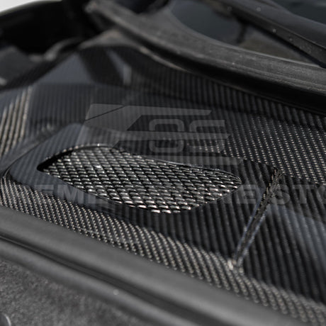 2020+ Corvette C8 DRY CARBON FIBER Front Trunk Trim Cover Kit