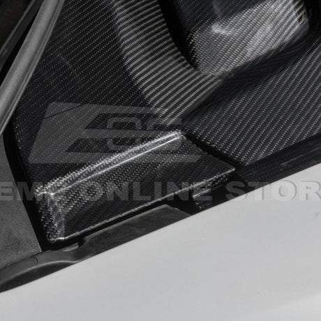 2020+ Corvette C8 DRY CARBON FIBER Front Trunk Trim Cover Kit