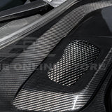 Corvette C8 DRY CARBON FIBER Front Trunk Trim Cover Kit