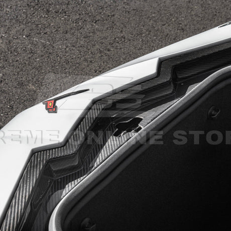 2020+ Corvette C8 DRY CARBON FIBER Front Trunk Trim Cover Kit