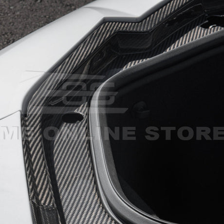 2020+ Corvette C8 DRY CARBON FIBER Front Trunk Trim Cover Kit