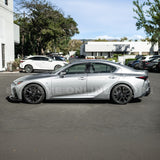 2021+ Lexus IS - Carbon Fiber Novel Style Front Lip Splitter & Side Skirts