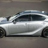 2021+ Lexus IS - Carbon Fiber Novel Style Front Lip Splitter & Side Skirts