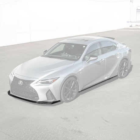 2021+ Lexus IS - Carbon Fiber Novel Style Front Lip Splitter & Side Skirts