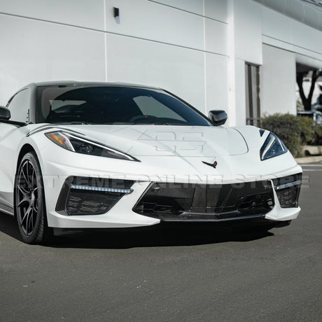 2020+ Corvette C8 Carbon Fiber Sequential LED DRL Light Bar Bezel Insert