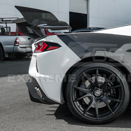 2020+ Corvette C8 And ERAY Rear Bumper Diffuser Quad Exit - Carbon Fiber