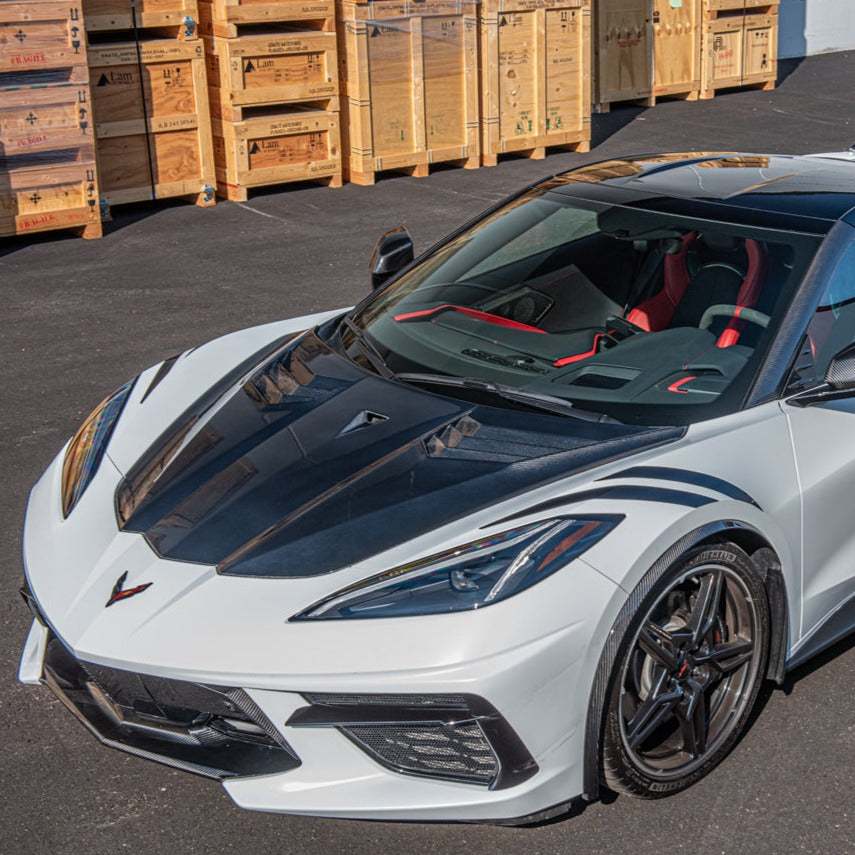 2020+ Chevrolet Corvette C8 - GT3 R Carbon Fiber Hood