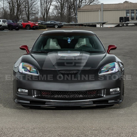 2005-13 Corvette C6 Base | C6 ZR1 Style Primed Full Front Bumper Cover Lip