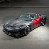 2005-13 Corvette C6 Base | C6 ZR1 Style Primed Full Front Bumper Cover Lip