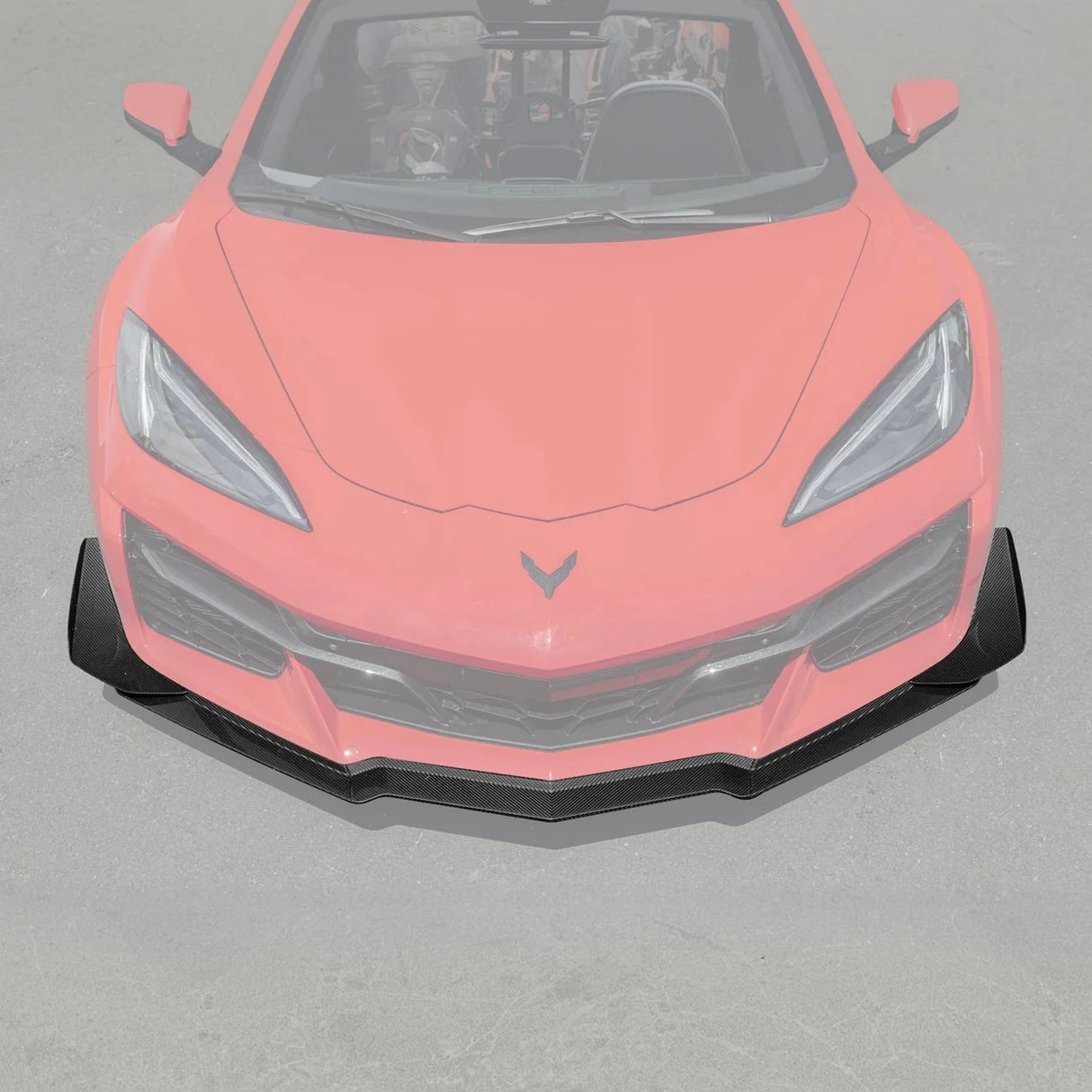 2023-2025 Chevrolet Corvette C8 Z06 Z07 Carbon Fiber Front Splitter With Canards