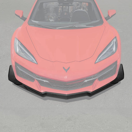 2023-2026 Chevrolet Corvette C8 Z06 Z07 Carbon Fiber Front Splitter With Canards