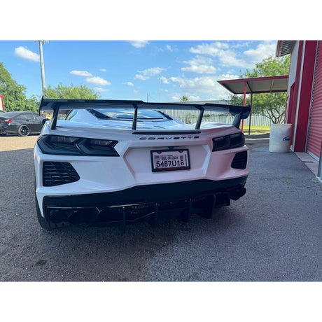 2020-2026 Corvette C8 Euro Smoke Style LED Taillights Amber Sequential Pair