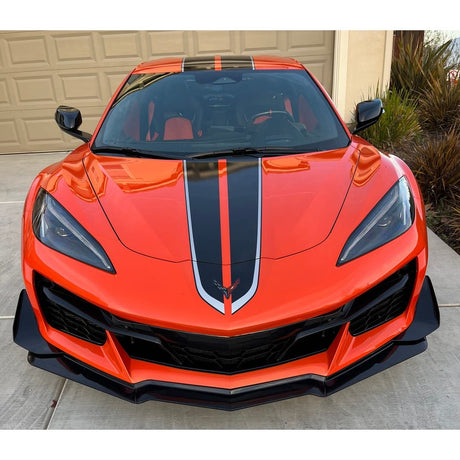 2023-2026 Chevrolet Corvette C8 Z06 Z07 Carbon Fiber Front Splitter With Canards
