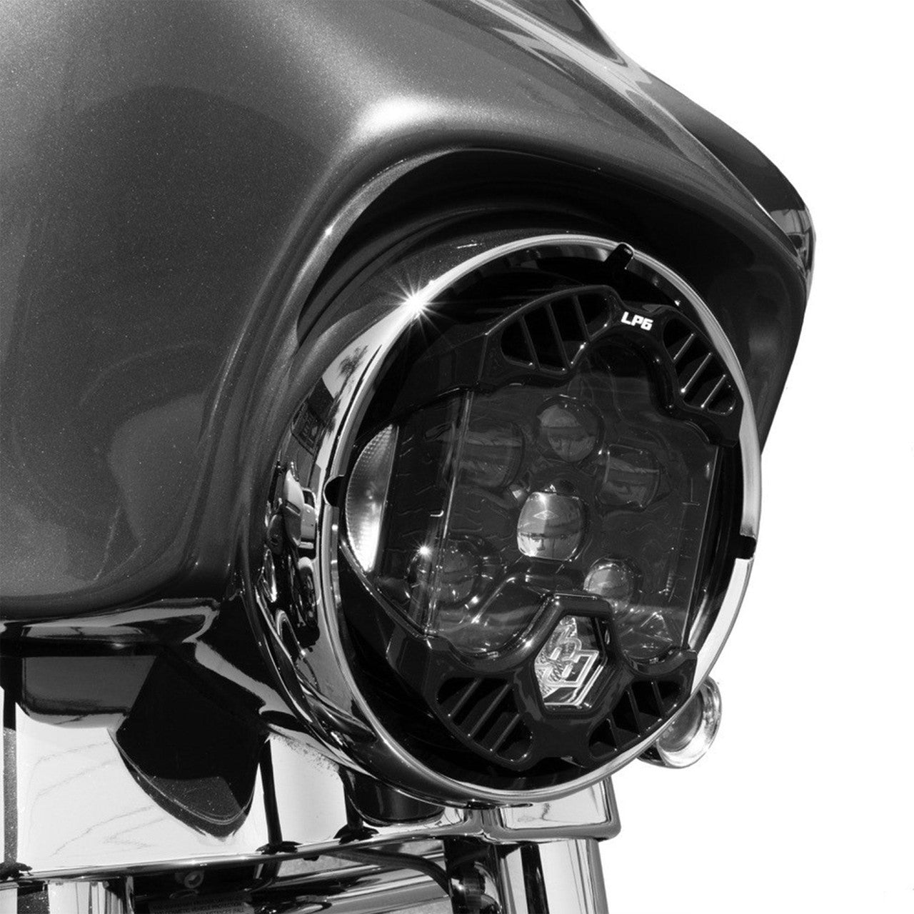 Baja Designs 2014-2023 Harley-Davidson Street Glide (Single Light) DOT LP6 LED DRL Headlight Kit - White