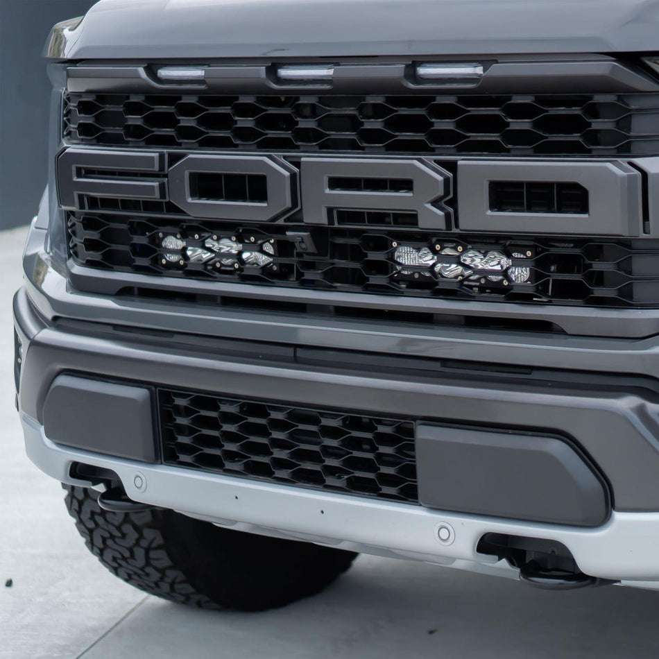 Baja Designs 2021+ Ford Raptor OnX6 Behind Grill Kit -10in. Clear D/C