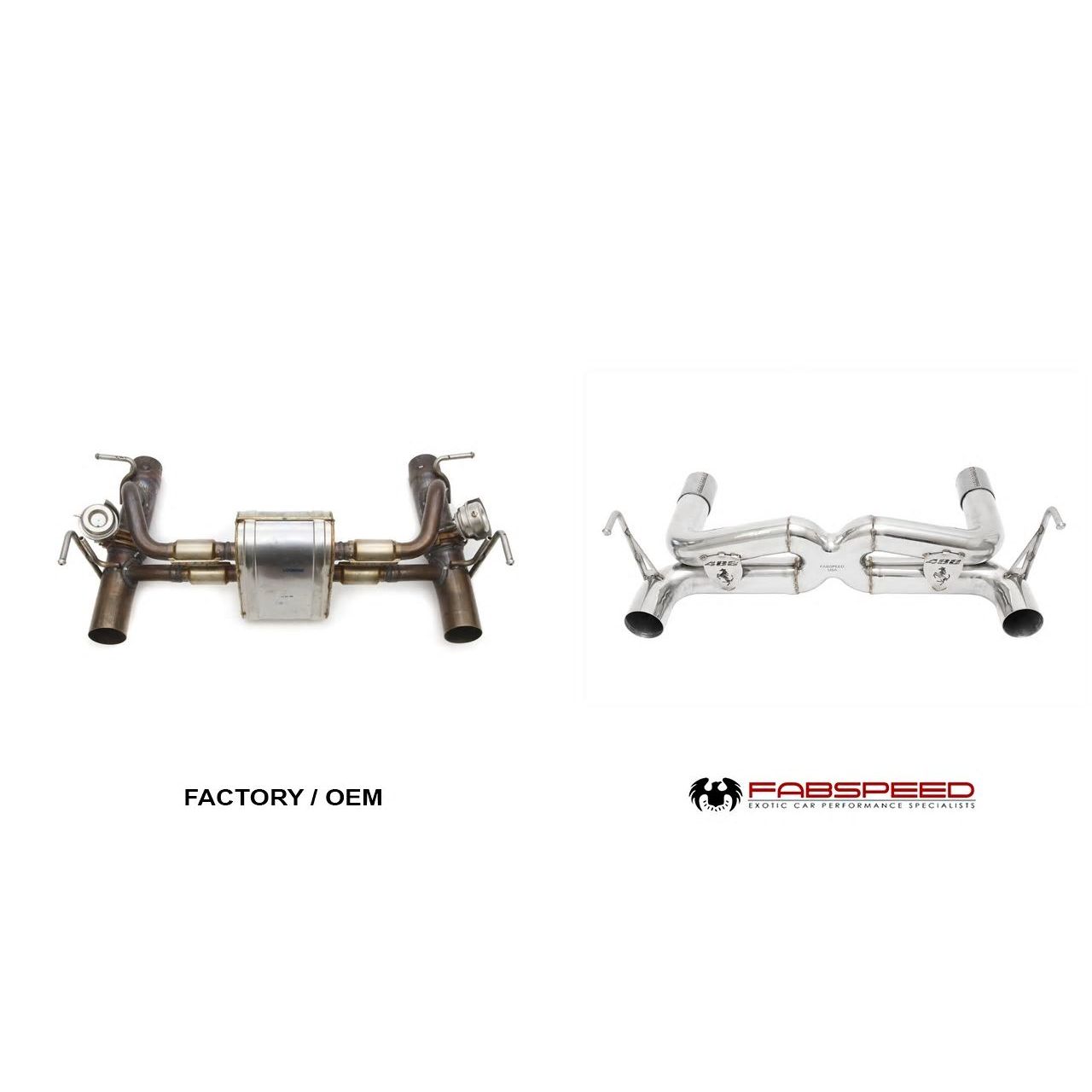 Fabspeed Ferrari 488 Supersport X-Pipe Exhaust System