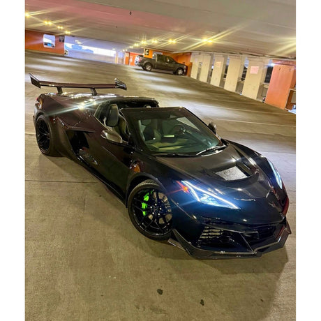 2020-2026 Corvette C8 Type-ZR1 Double Sided Carbon Fiber 2pc Hood For Stingray/Z06/E-Ray