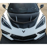 2020-2026 Corvette C8 Type-ZR1 Double Sided Carbon Fiber 2pc Hood For Stingray/Z06/E-Ray