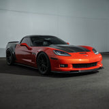 Corvette C6 Carbon Fiber ZR1 Style Replacement Hood Panel Cover Carbon Fiber HOOD-1209-BKCF