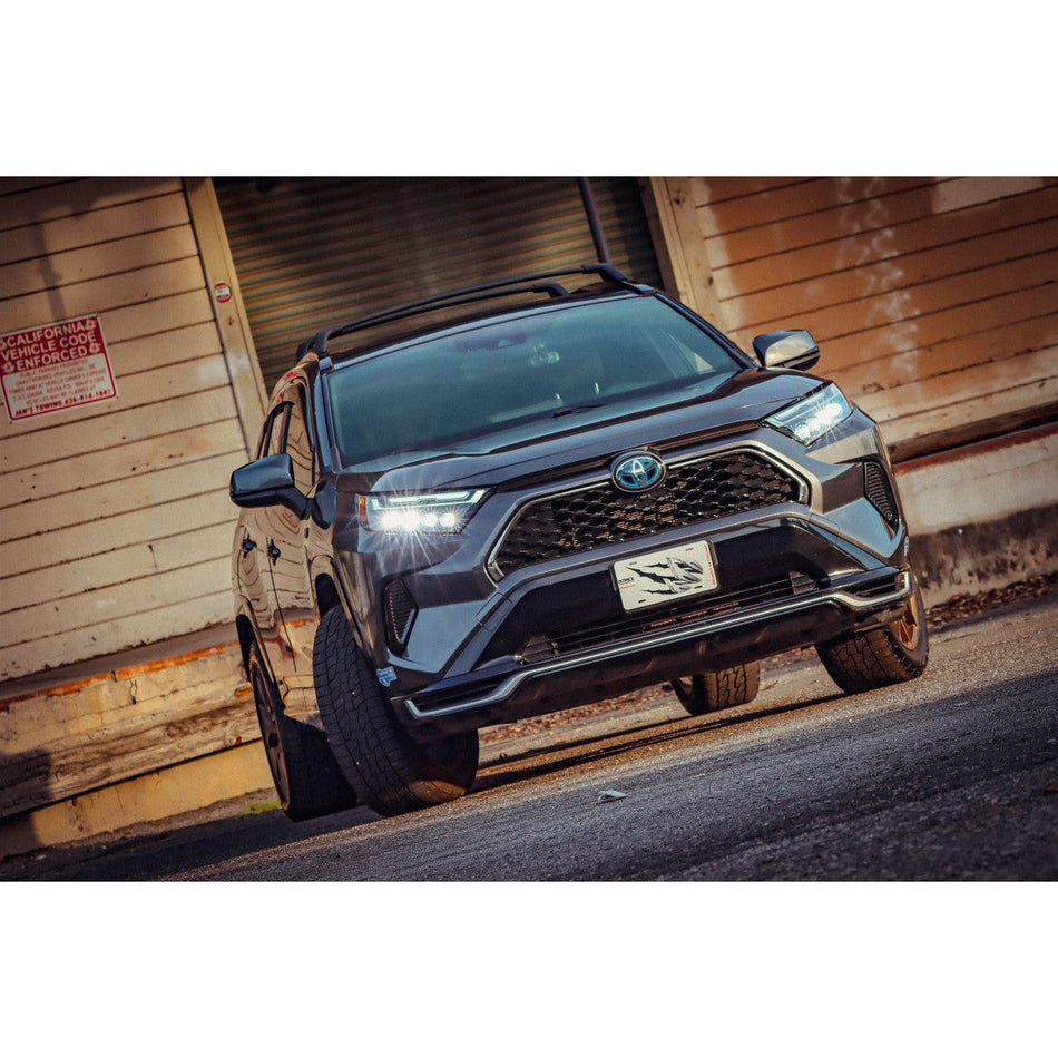 2019-2024 Toyota RAV4 (High Trim) - Alpharex NOVA-Series LED Projector Headlights Alpha-Black