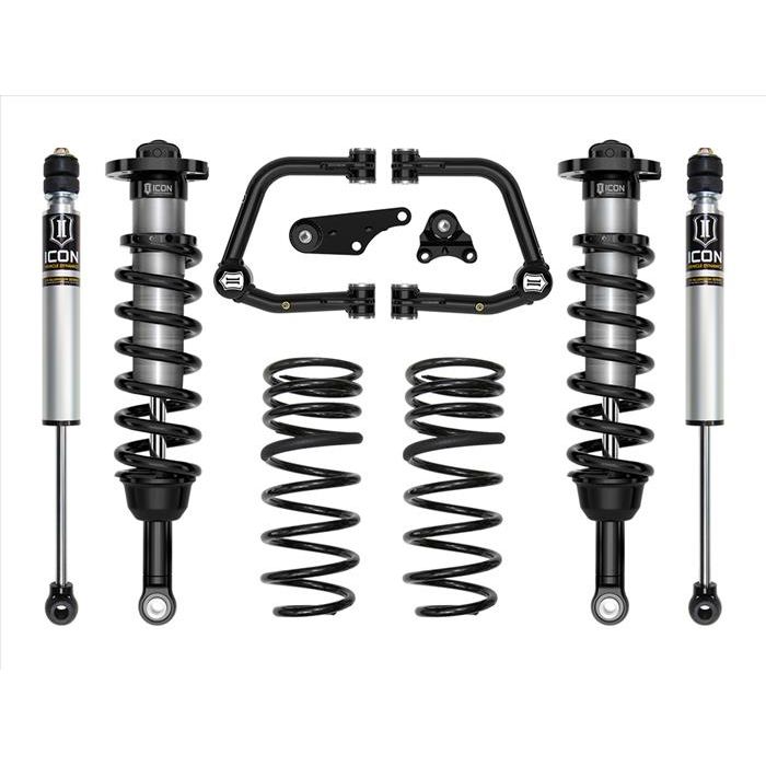 ICON 2024 Toyota Tacoma 1.25-3" Lift, Stage 2 Suspension System, Tubular, Triple Rate Rear Springs