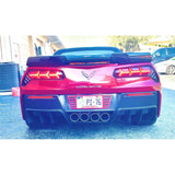 Corvette C7 GM Factory Package Carbon Fiber Rear Bumper Diffuser