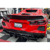 2020+ Corvette C8 And ERAY Rear Bumper Diffuser Quad Exit - Carbon Fiber