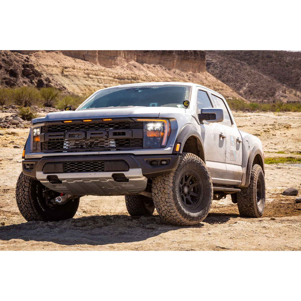 ICON 2021-2023 Ford F-150 Raptor Billet Upper Control Arm w/ Delta Joint Pro Kit Front View
