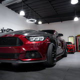 2015-2017 Ford Mustang Projector Headlights S650 Style LED Amber Sequential Turn Signals