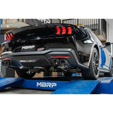 Ford Mustang GT 5.0L 2024+ MBRP 3" T304 Stainless Steel Cat-Back Quad Split Rear w/ Carbon Fiber Tips