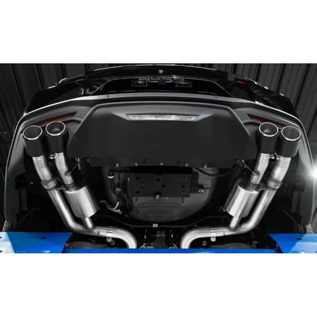Ford Mustang GT 5.0L 2024+ MBRP 3" T304 Stainless Steel Cat-Back Quad Split Rear w/ Carbon Fiber Tips