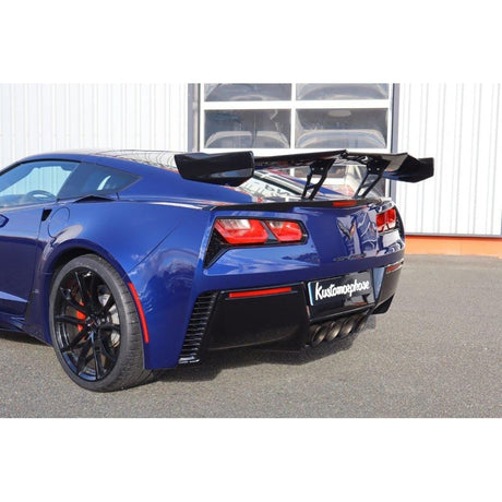 2014-2019 Chevrolet Corvette C7 ZR1 ZTK Conversion Rear Spoiler High Wing – Carbon Flash