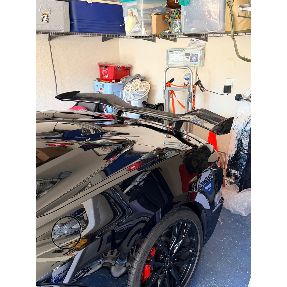 2020+ Chevrolet Corvette C8 - Z07 Style High Wing Carbon Flash