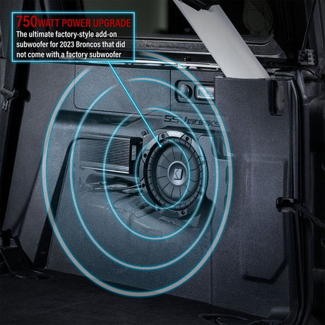 SSV 2021-2026 Ford Bronco Factory-Style 8" Subwoofer Add-on