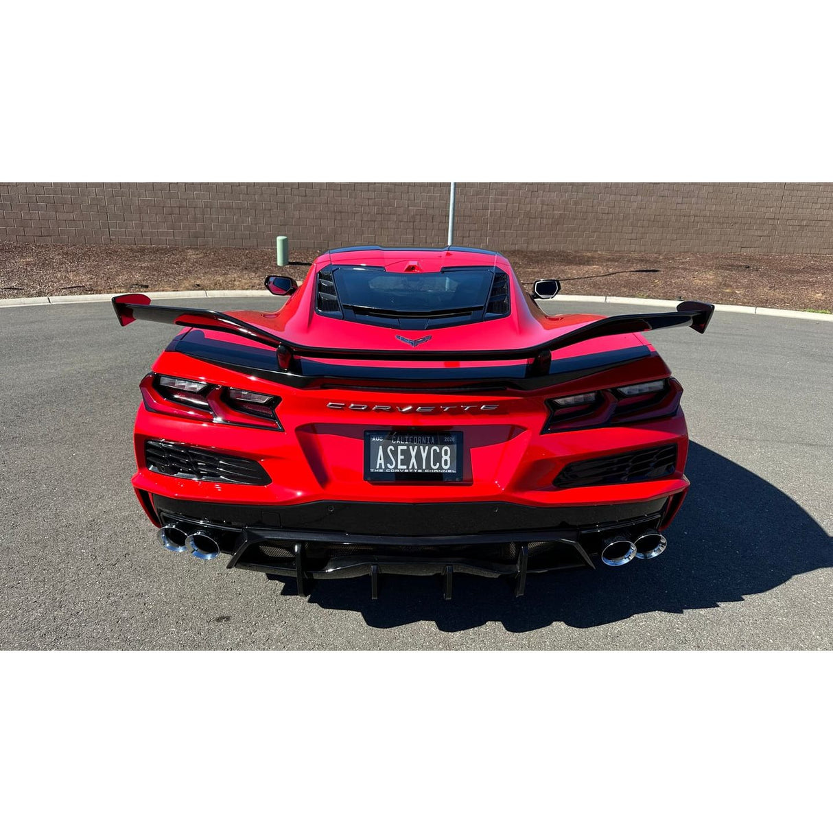 2020+ Chevrolet Corvette C8 - Z07 Style High Wing Carbon Flash