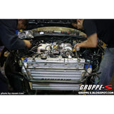 Mishimoto Universal Silver G Line Bar & Plate Intercooler Overall Size: 24.5x11.75x3 Core Size: 17.5