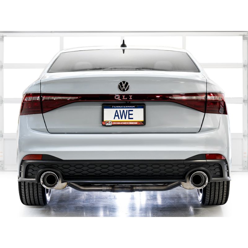 AWE 22-25 Volkswagen Jetta GLI Track Edition Exhaust - Chrome Silver Tips