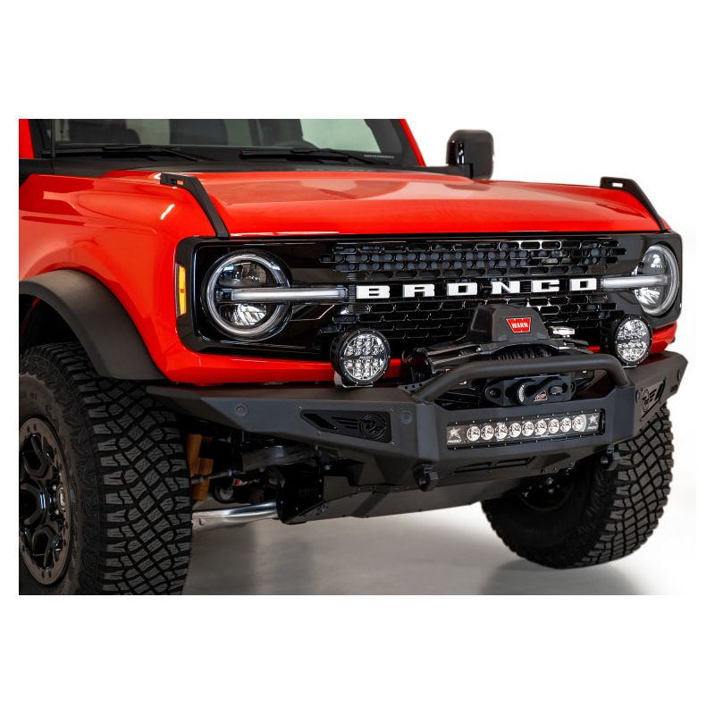 Addictive Desert Designs 2021+ Ford Bronco Rock Fighter Front Bumper - Hammer Black