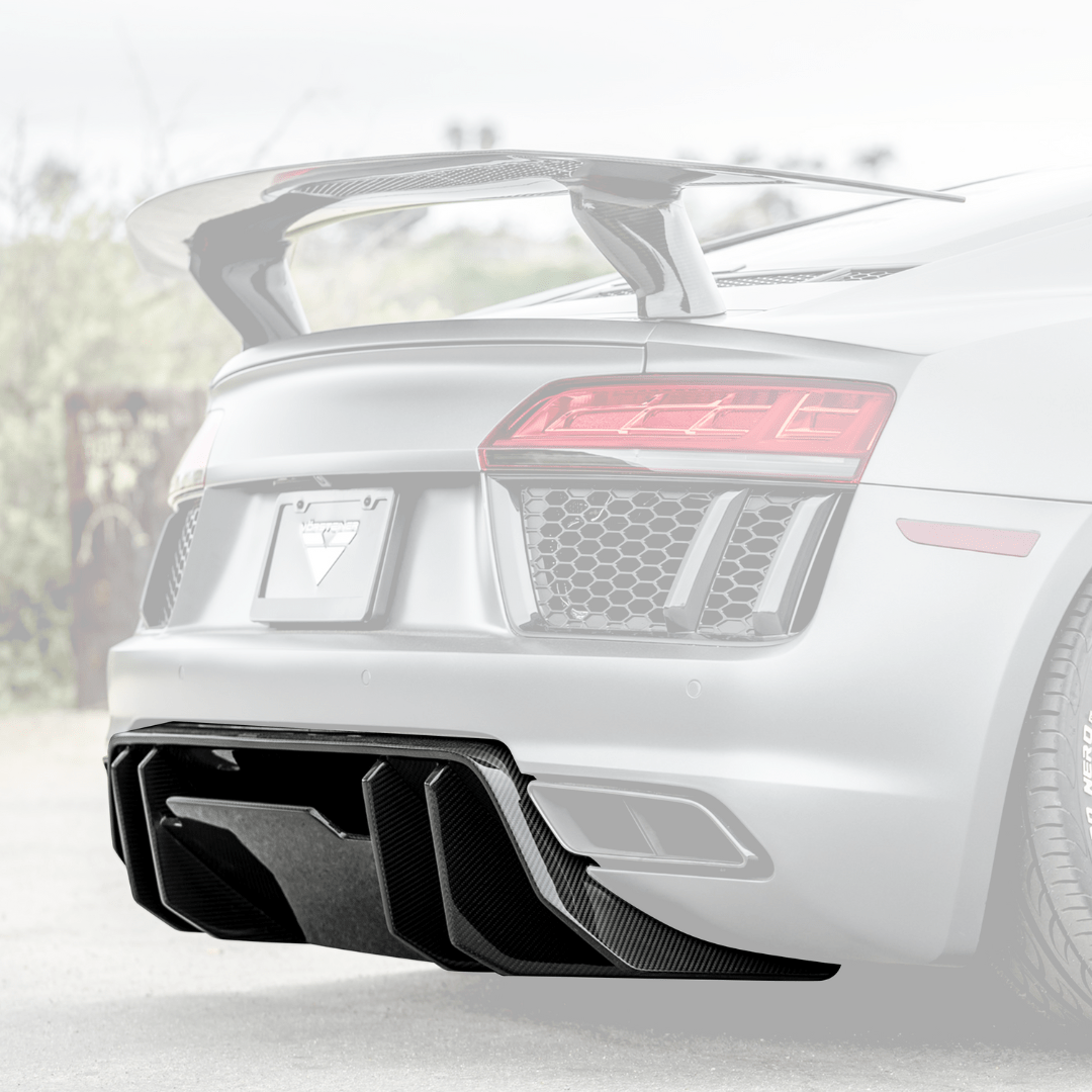 Audi R8 Carbon Fiber Rear Diffuser - Vorsteiner Wheels  - Aero - [tags]